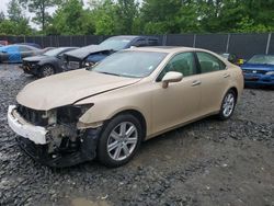 Salvage cars for sale from Copart Waldorf, MD: 2009 Lexus ES 350