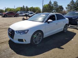 Salvage cars for sale from Copart Denver, CO: 2018 Audi A3 Premium