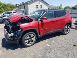 Salvage cars for sale at York Haven, PA auction: 2018 Jeep Compass Limited