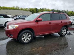Salvage cars for sale from Copart Exeter, RI: 2008 Toyota Highlander
