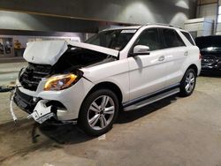 Salvage cars for sale at Sandston, VA auction: 2014 Mercedes-Benz ML 350 4matic