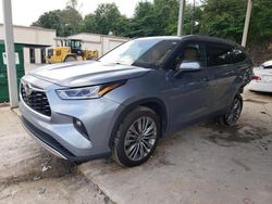 Salvage cars for sale from Copart Hueytown, AL: 2021 Toyota Highlander Platinum