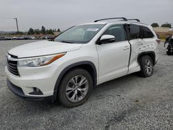 Salvage cars for sale at Mentone, CA auction: 2015 Toyota Highlander XLE