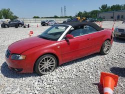 Salvage cars for sale at Barberton, OH auction: 2005 Audi A4 1.8 Cabriolet