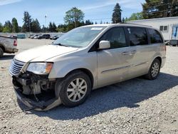 Salvage cars for sale at Graham, WA auction: 2014 Chrysler Town & Country Touring