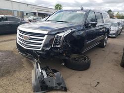 Salvage cars for sale from Copart New Britain, CT: 2019 Cadillac Escalade ESV Platinum