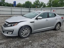 Salvage cars for sale from Copart Walton, KY: 2015 KIA Optima LX