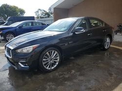 Salvage cars for sale from Copart Hayward, CA: 2019 Infiniti Q50 Luxe