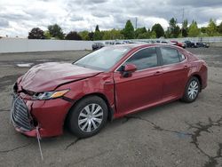 Toyota salvage cars for sale: 2018 Toyota Camry LE