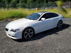Salvage cars for sale at Finksburg, MD auction: 2009 BMW 650 I