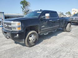 Salvage trucks for sale at Tulsa, OK auction: 2015 Chevrolet Silverado K3500 High Country