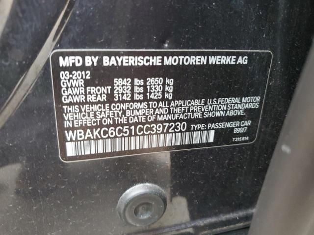 2012 BMW 750 XI