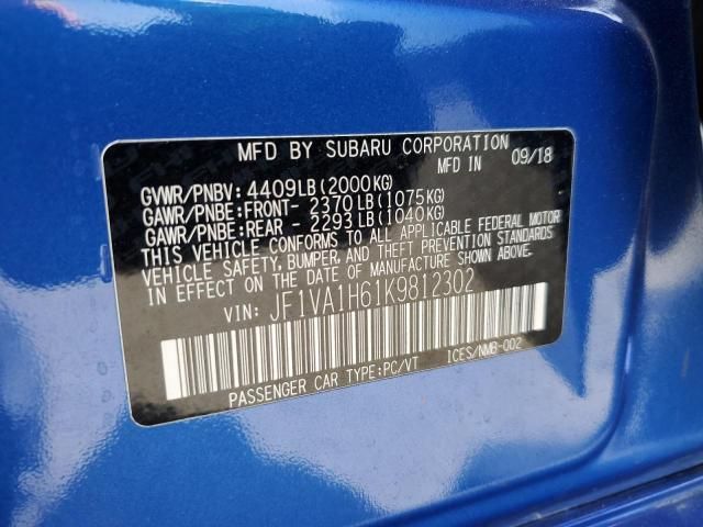 2019 Subaru WRX Limited
