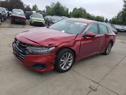 Honda Accord lx salvage cars for sale: 2022 Honda Accord LX