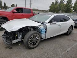Salvage cars for sale at Rancho Cucamonga, CA auction: 2022 Lexus LS 500 Base