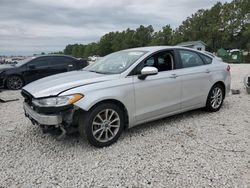 Salvage cars for sale at Houston, TX auction: 2017 Ford Fusion SE