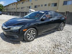 Salvage cars for sale from Copart Opa Locka, FL: 2016 Honda Civic EX