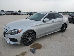 Salvage cars for sale at San Antonio, TX auction: 2015 Mercedes-Benz C 300 4matic