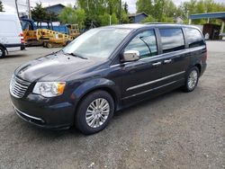 Salvage cars for sale at Anchorage, AK auction: 2012 Chrysler Town & Country Touring L