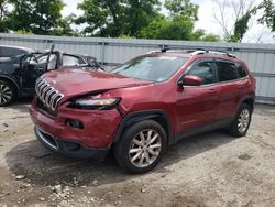 Salvage cars for sale at West Mifflin, PA auction: 2017 Jeep Cherokee Limited