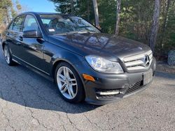 Salvage cars for sale at North Billerica, MA auction: 2013 Mercedes-Benz C 300 4matic