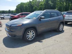 Jeep Cherokee Limited salvage cars for sale: 2015 Jeep Cherokee Limited