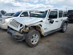 Salvage cars for sale from Copart Tucson, AZ: 2020 Jeep Wrangler Unlimited Sport