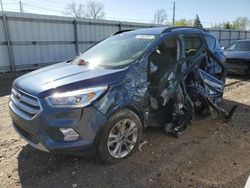 Salvage cars for sale at Lansing, MI auction: 2018 Ford Escape SEL