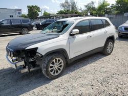 Vehiculos salvage en venta de Copart Opa Locka, FL: 2019 Jeep Cherokee Latitude