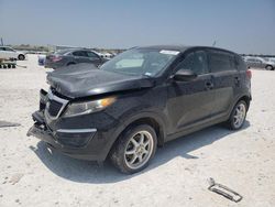Salvage cars for sale at New Braunfels, TX auction: 2016 KIA Sportage LX