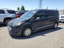 Salvage trucks for sale at Hayward, CA auction: 2015 Ford Transit Connect XLT