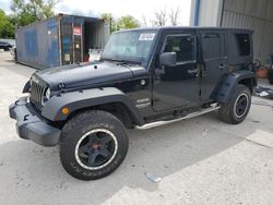 Salvage cars for sale at Franklin, WI auction: 2012 Jeep Wrangler Unlimited Sport