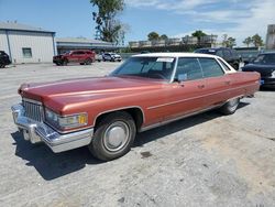 Salvage cars for sale at Tulsa, OK auction: 1976 Cadillac Deville