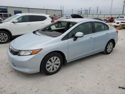 Honda salvage cars for sale: 2012 Honda Civic LX