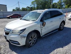 Salvage cars for sale at Gastonia, NC auction: 2016 Acura MDX Advance