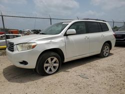 Salvage cars for sale at Houston, TX auction: 2008 Toyota Highlander