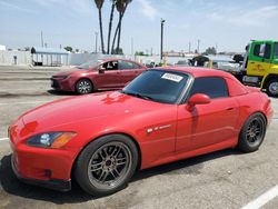 Salvage cars for sale from Copart Van Nuys, CA: 2001 Honda S2000
