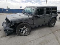 Salvage cars for sale at Anthony, TX auction: 2021 Jeep Wrangler Unlimited Sport