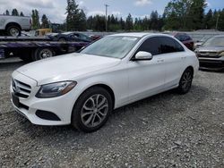 Mercedes-Benz C 300 4matic salvage cars for sale: 2015 Mercedes-Benz C 300 4matic