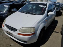 Salvage cars for sale from Copart Martinez, CA: 2004 Chevrolet Aveo LS