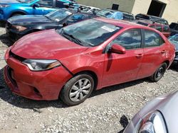 Salvage cars for sale from Copart North Billerica, MA: 2016 Toyota Corolla L