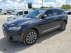 Salvage cars for sale at Miami, FL auction: 2017 Audi Q7 Premium Plus