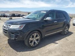 Salvage cars for sale at North Las Vegas, NV auction: 2019 Ford Explorer Limited