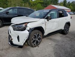 Salvage cars for sale at Mendon, MA auction: 2021 Toyota Rav4 Prime XSE