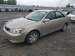 Salvage cars for sale at Arlington, WA auction: 2002 Toyota Camry LE