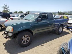 Salvage cars for sale at San Martin, CA auction: 2002 Nissan Frontier King Cab XE