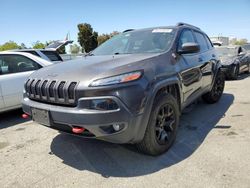 Jeep Cherokee Trailhawk salvage cars for sale: 2015 Jeep Cherokee Trailhawk