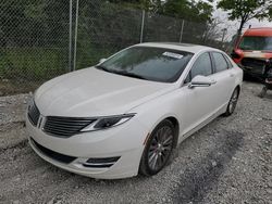 Salvage cars for sale at Cicero, IN auction: 2015 Lincoln MKZ