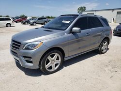 Salvage cars for sale at Kansas City, KS auction: 2015 Mercedes-Benz ML 400 4matic