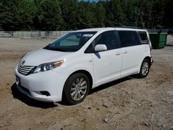 Salvage cars for sale from Copart Gainesville, GA: 2017 Toyota Sienna LE